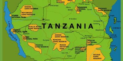 Et kart over tanzania