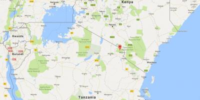 Tanzania plassering på verdenskartet