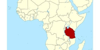 Kart over plassering av tanzania på verden 