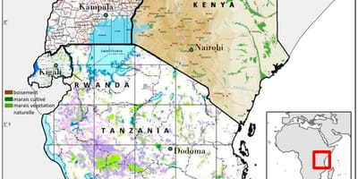 Kart over tanzania for å vise historiske steder