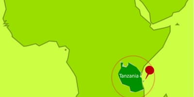 Kart av mafia island tanzania