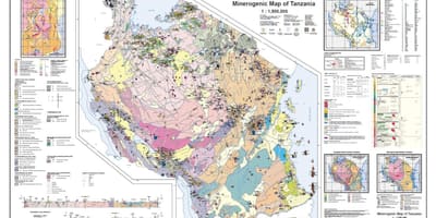 Geologi og mineral kart over tanzania
